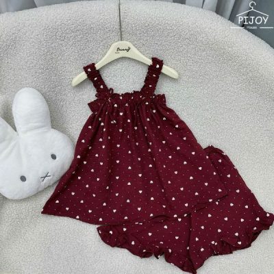 bộ đồ ngủ sét xi 2 dây dễ thương